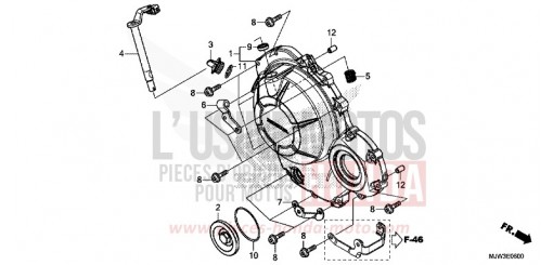 PANNEAU CARTER-MOTEUR D. CB500XAG de 2016